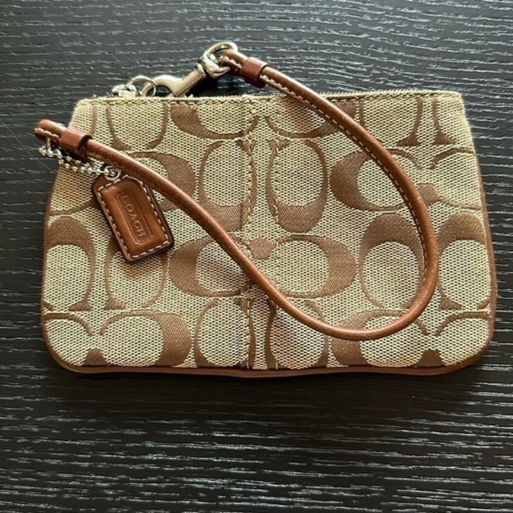 Coach Logo Wristlet